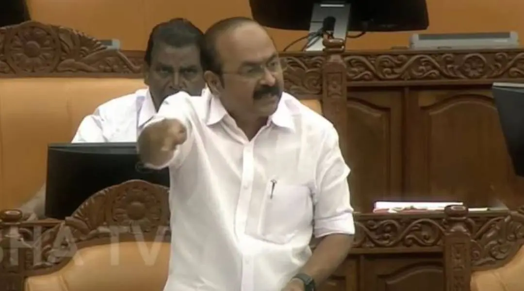 VD Satheesan during his speech at Assembly / Photo: Screengrab of Sabha TV