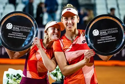 Hunter-Mertens won first doubles title at Italian Open