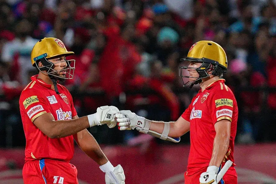 Unbeaten knocks by Sam Curran, Shahrukh Khan power Punjab Kings to 187 against Rajasthan Royals