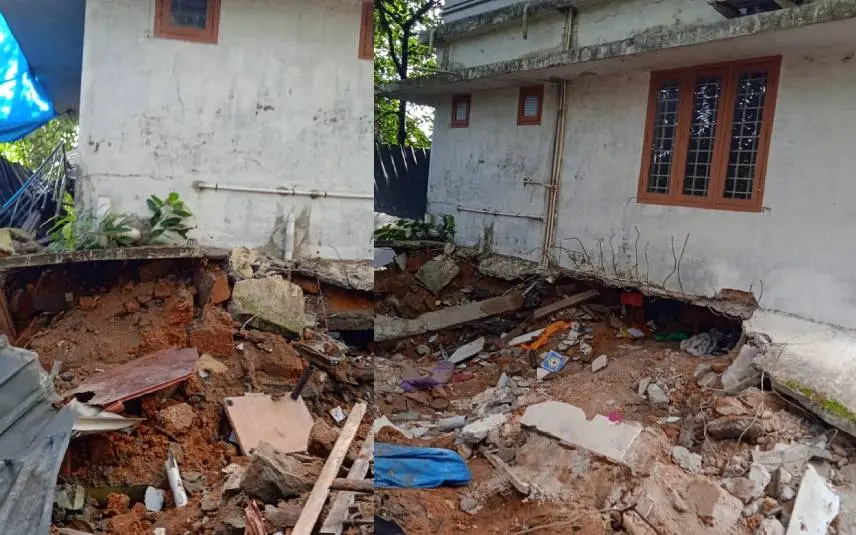 House collapsed in Perumbavoor
