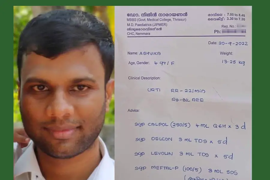 Who said all doctors have sloppy handwriting? Prescription of this Kerala paediatrician goes viral