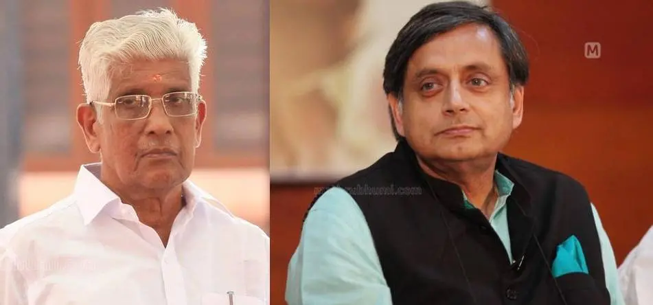 G Sukumaran Nair, Shashi Tharoor