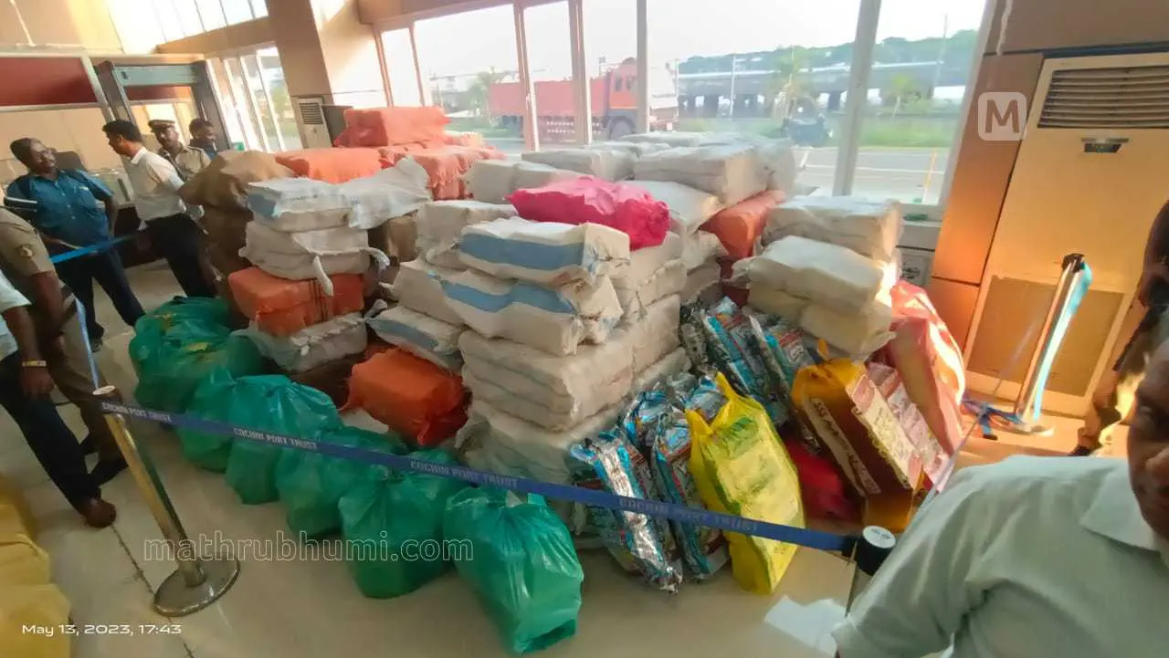 Drugs seized in the operation | Photo: Mathrubhumi/TK Pradeep Kumar