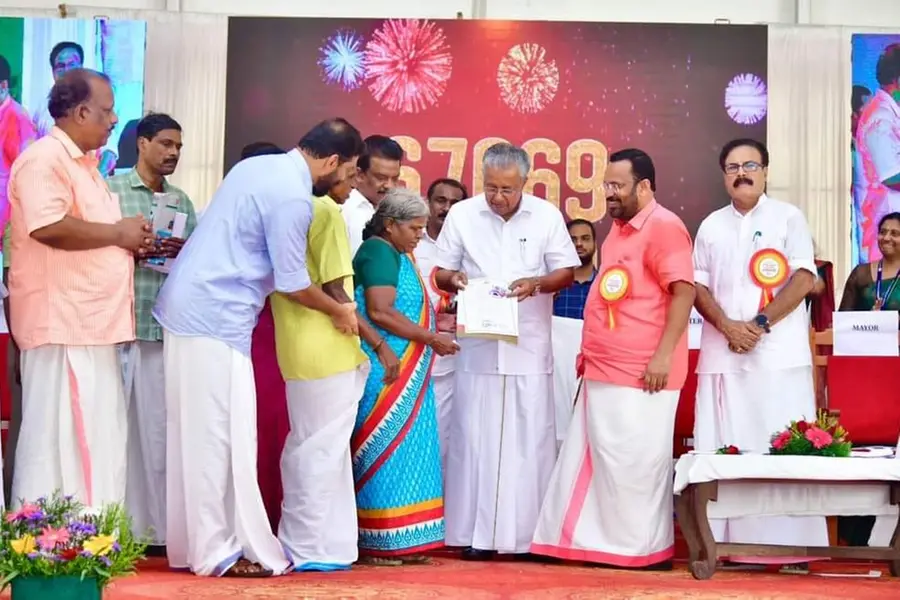 Kerala govt distributes land title deeds to 67,069 landless people