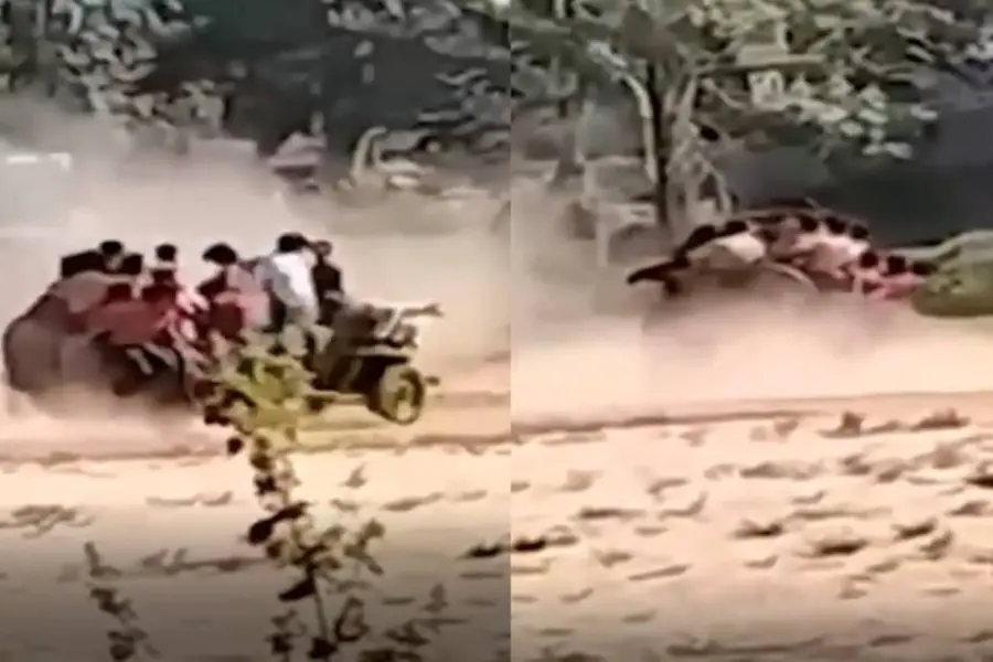 Kannur witnesses risky vehicle stunt by students; out-of-hand Xmas celebration suspected