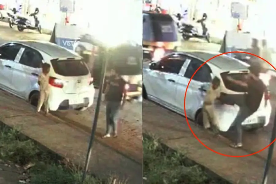 Kannur man brutally kicks migrant boy for leaning on car; police record arrest