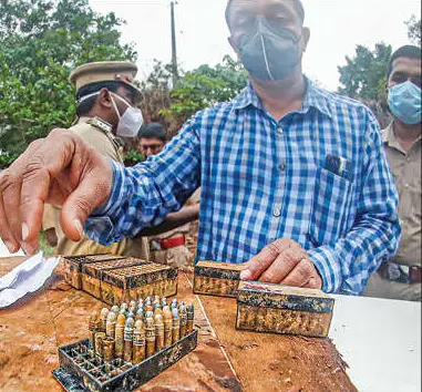 Bullets seized from Kozhikode