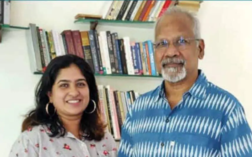 Nivedita Koliyot with Mani Ratnam | Photo: Mathrubhumi Epaper