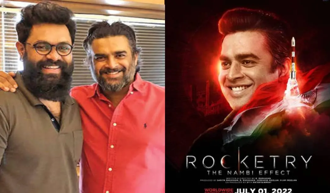 Anoop Reghupathi with Madhavan-One of the posters designed for the movie