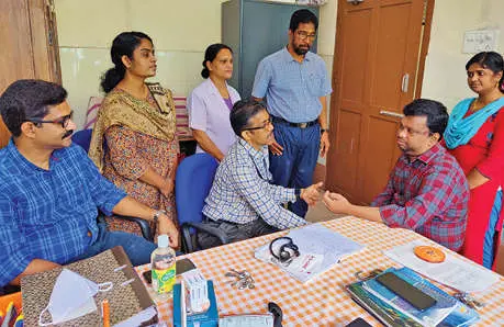 Paul Antony at dermatology department in Govt Medical College, Thrissur