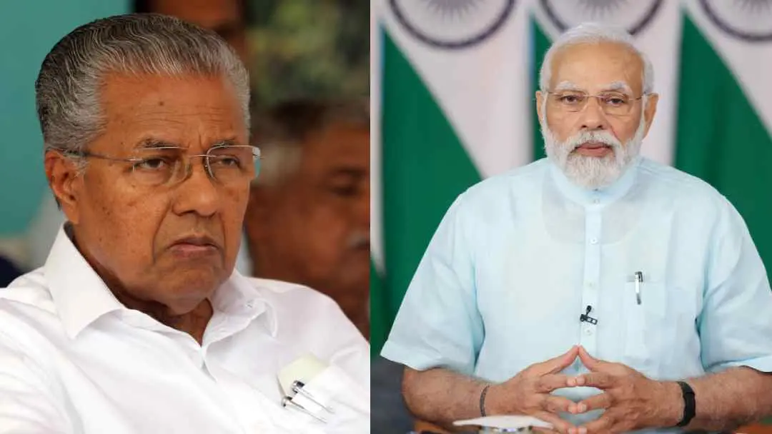 Pinarayi Vijayan, Narendra Modi | Photo: Mathrubhumi, ANI