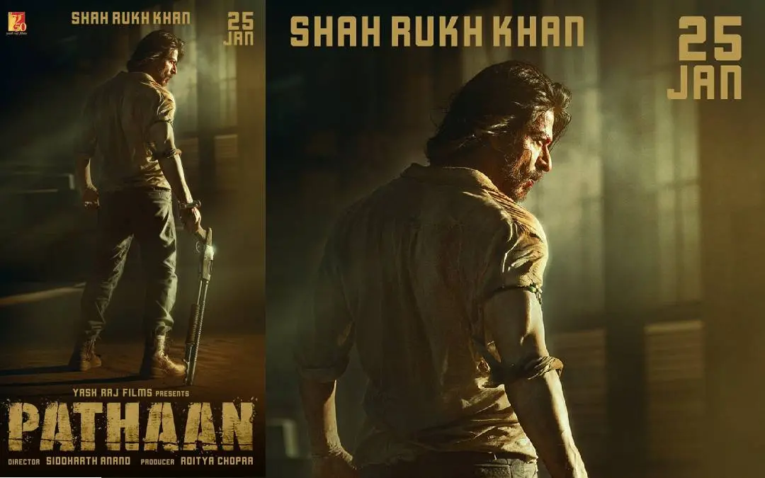 Shah Rukh Khan in 'Pathaan' first look poster | Photo: Twitter