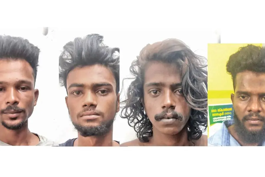 വിവാഹസത്കാരത്തിനിടെ ബോംബേറ്, വാളുമായി ഭീഷണി; വരനും സുഹൃത്തുക്കളും അറസ്റ്റില്