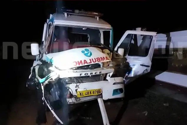 Patient among 3 killed after ambulance loses control and skids in Thrissur