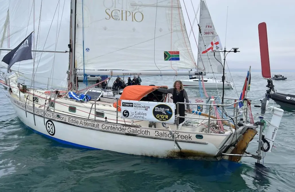 Kirsten Neuschäfer in her Yatch | https://twitter.com/ggr2022