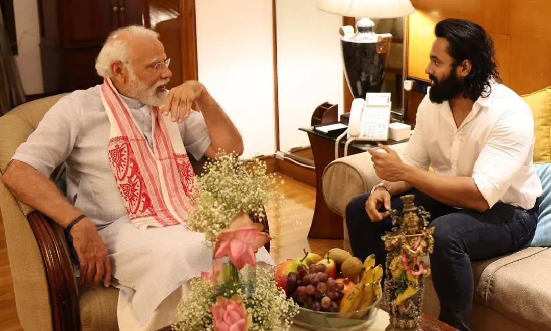 PM Modi in conversation with Unni Mukundan | Photo: https://www.instagram.com/iamunnimukundan/
