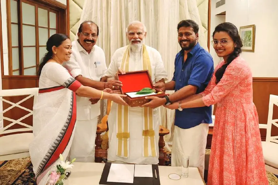 ‘Meppadiyan’ director, fiancee meet PM Modi; seek blessings ahead of wedding