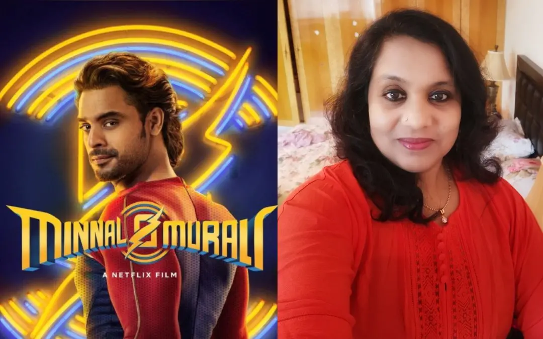 മിന്നൽ മുരളിയുടെ പോസ്റ്റർ, നിർമാതാവ് സോഫിയാ പോൾ | ഫോട്ടോ: www.facebook.com/sofia.paul