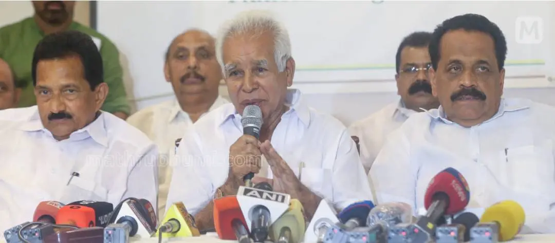 VV Augustine speaking at the party launch in Kochi | Photo: Mathrubhumi
