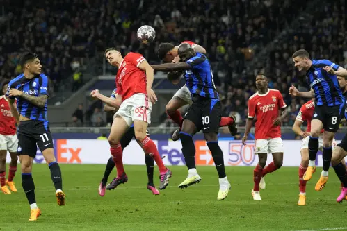 Inter advances past Benfica, sets up Milan semifinal in CL