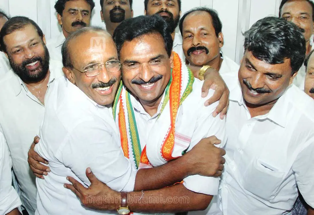 Babu George hugs Anto Antony (right) | File Photo: Mathrubhumi