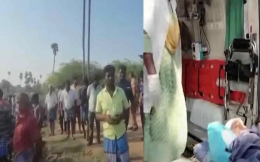 സംഭവസ്ഥലത്ത് തടിച്ചുകൂടിയ നാട്ടുകാര്(ഇടത്ത്) ആക്രമണത്തില് പരിക്കേറ്റ അനുഷ(വലത്ത്) | Screengrab: Mathrubhumi News