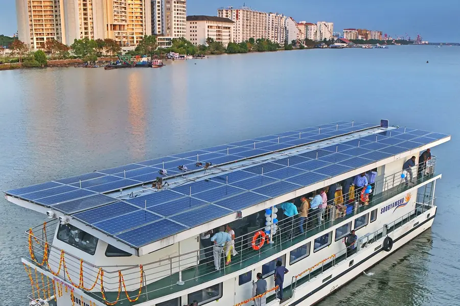 Kerala’s first solar-powered tourist vessel ‘Sooryamshu’ launched in Kochi