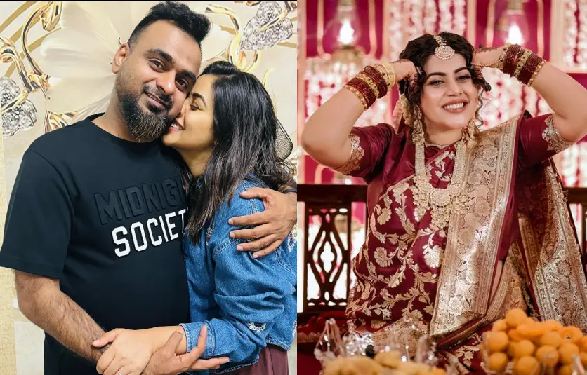 Shamna Kasim with husband | Photo: instagram/ shamna kasim