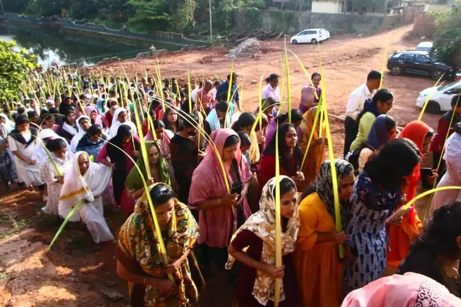 Devotees celebrate Palm Sunday; holy week begins