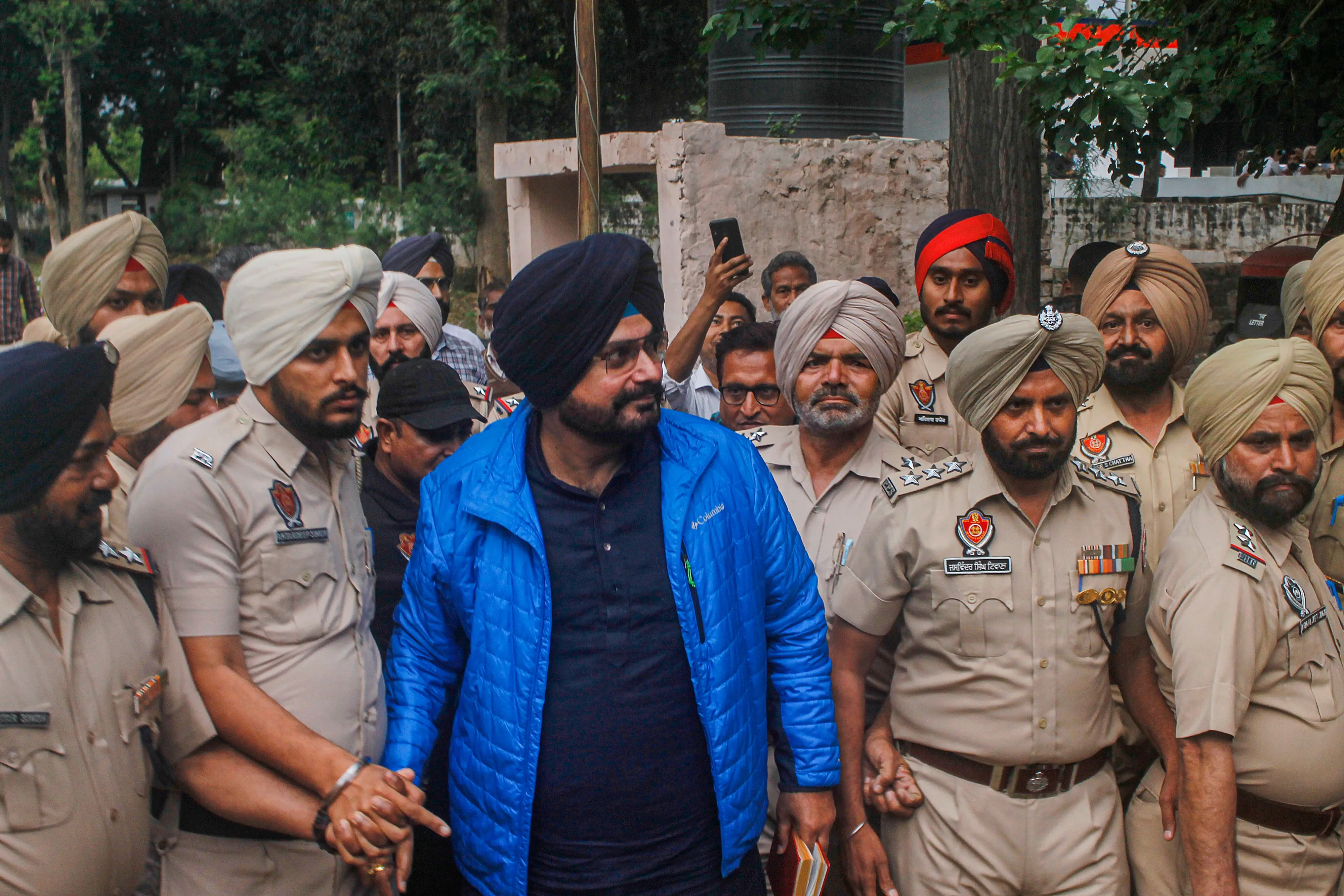 Congress leader Navjot Singh Sidhu comes out of the Central Jail after spending nearly 10 months in Patiala central jail in a 1988 road rage death case, in Patiala | Photo: PTI