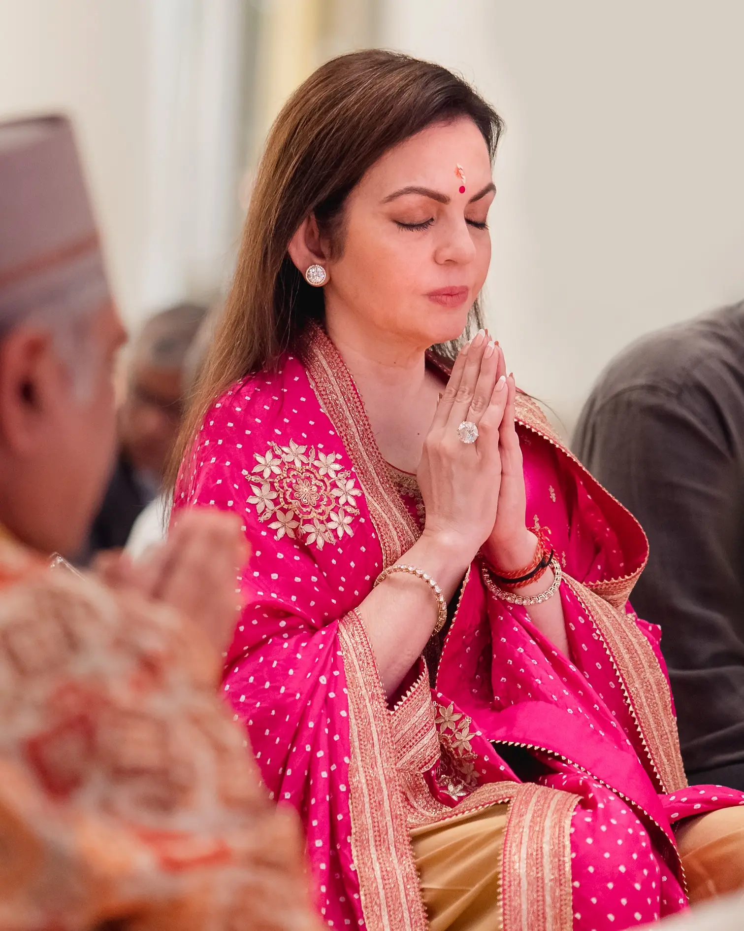 Nita Ambani, during pooja of NMACC