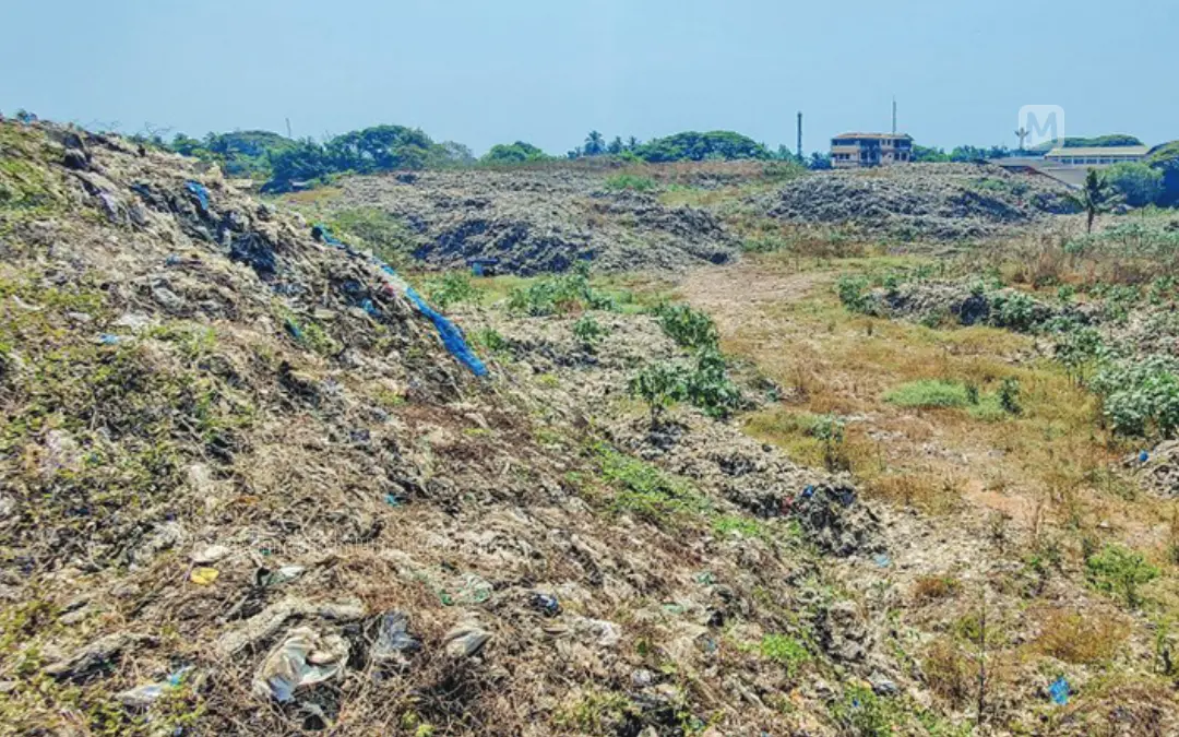 Njeliyanparambu dump yard as on March 10, 2023 | Photo: Mathrubhumi