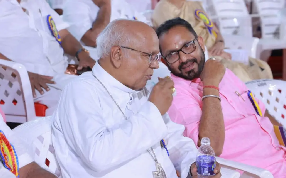 K Surendran at the closing ceremony of the golden jubilee celebrations of the Kerala Latin Catholic Association in Kochi | Photo: Facebook/KSurendran