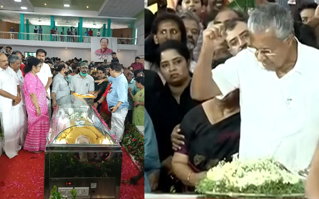 Innocent's body brought to Irinjalakuda; chief minister Pinarayi Vijayan pays homage | Photos: Mathrubhumi