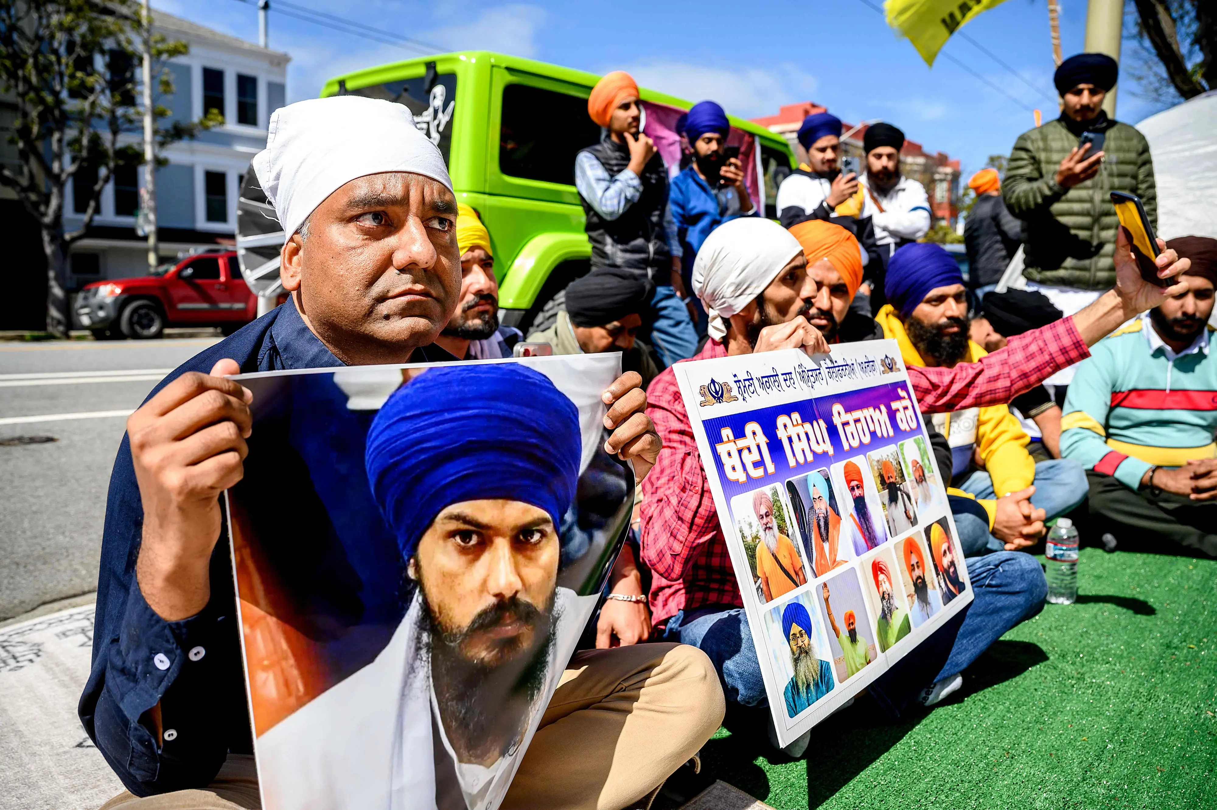 Photo of  pro-Khalistan leader Amritpal Singh | Photo: AFP