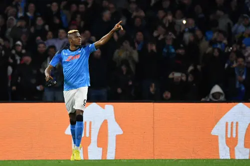 Osimhen fires rampant Napoli into Champions League last eight