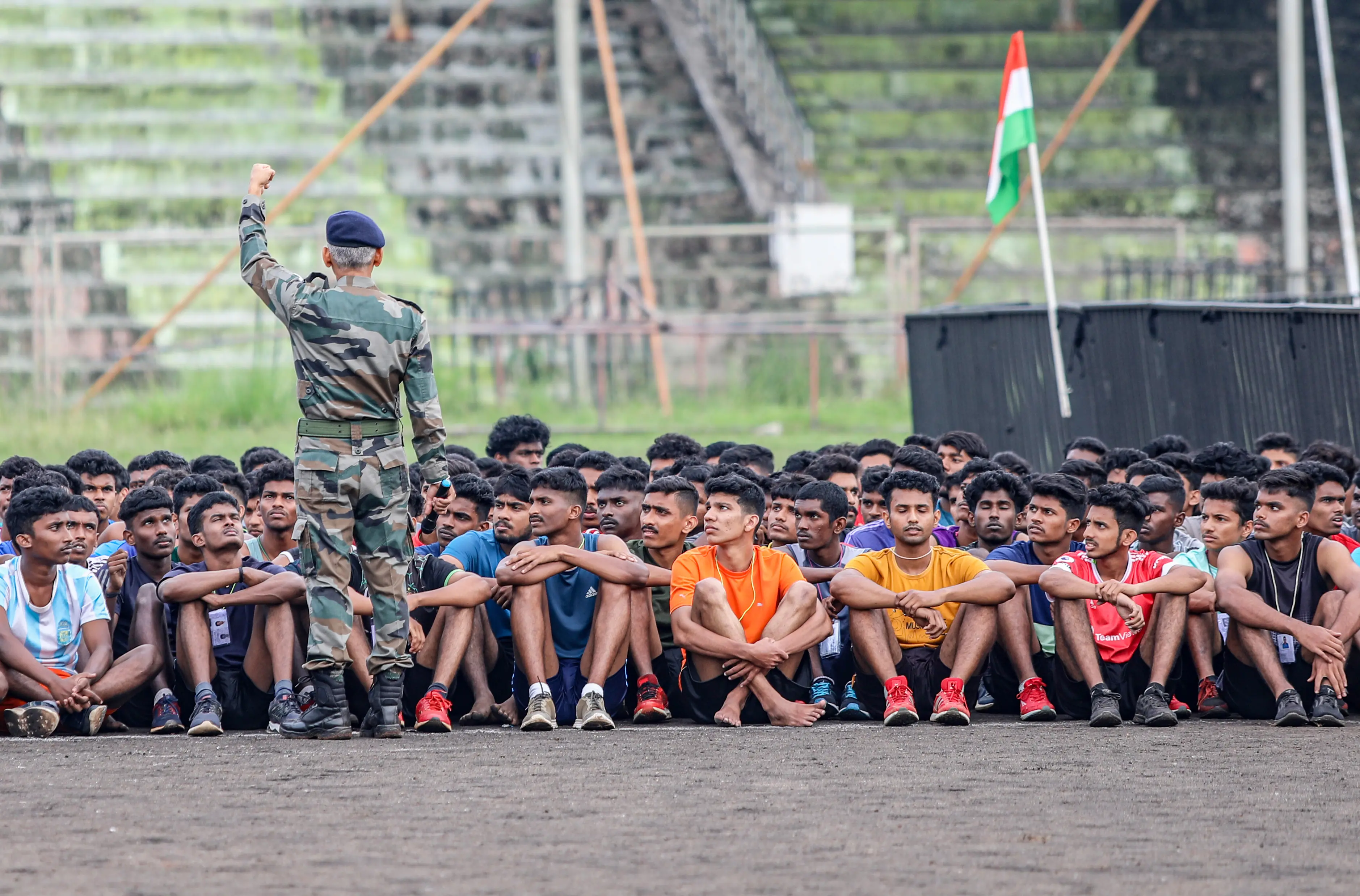 Agnipath recruitment rally conducted in Kollam,Kerala l Photo: CR Gireeshkumar/ Mathrubhumi
