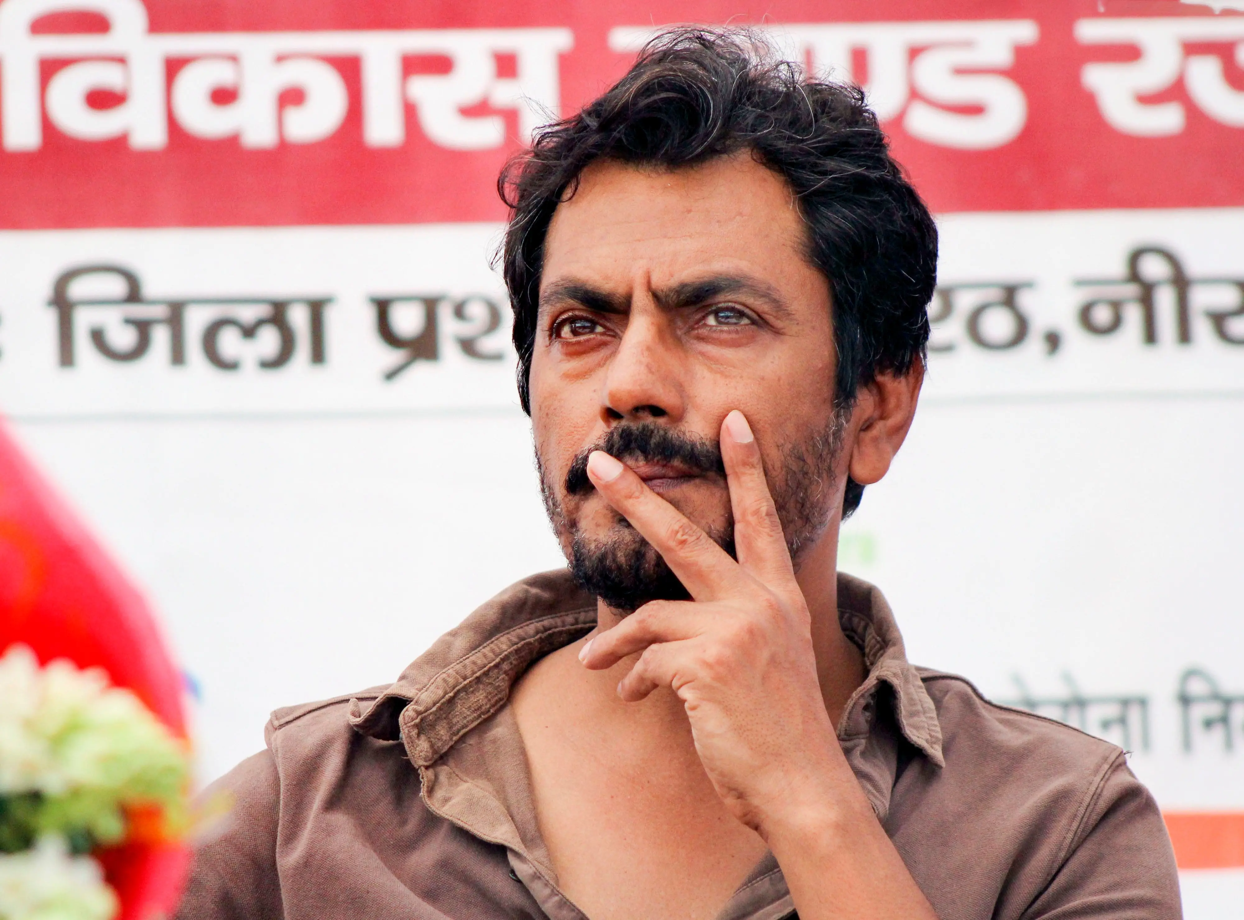 Nawazuddin Siddiqui during an event of 'Kali River Seva' project, at Rasulpur Aurangabad village in Meerut / File Photo: PTI