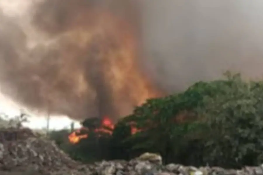 Major fire at Brahmapuram waste plant in Kochi