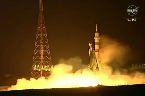 Launch of unmanned Soyuz rocket to retrieve crew from ISS | AFP