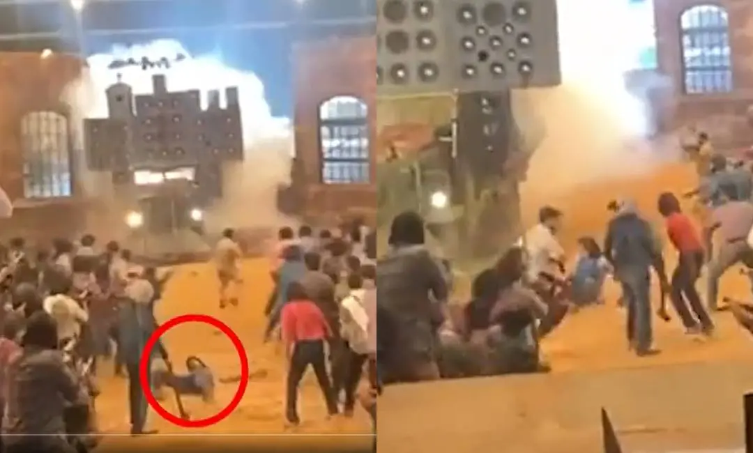 Vishal averted a major mishap after a truck lost control amide shooting in 'Mark Antony' sets | Photo: Twitter/@VishalKOfficial