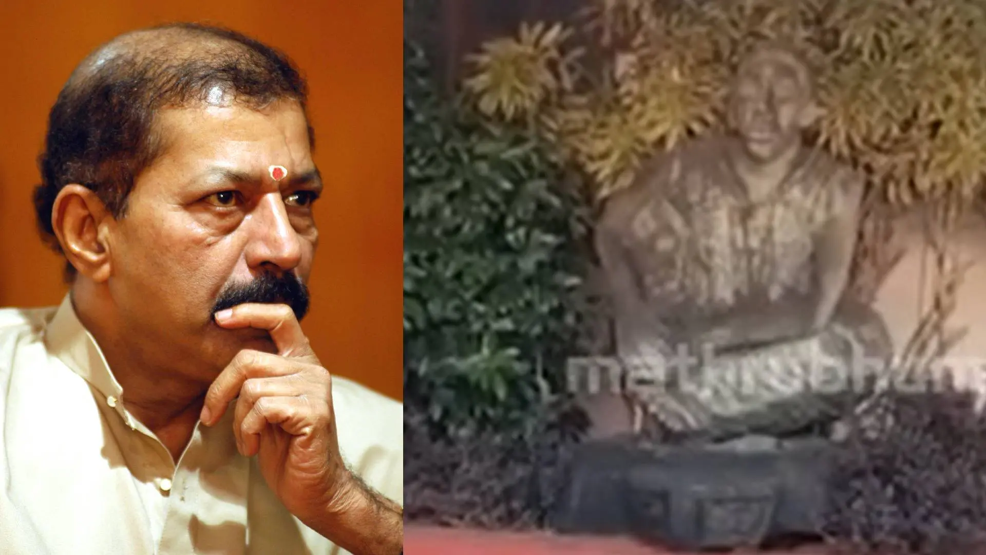 Actor Murali; the sculpture went viral on social media | Source: Mathrubhumi, videograb