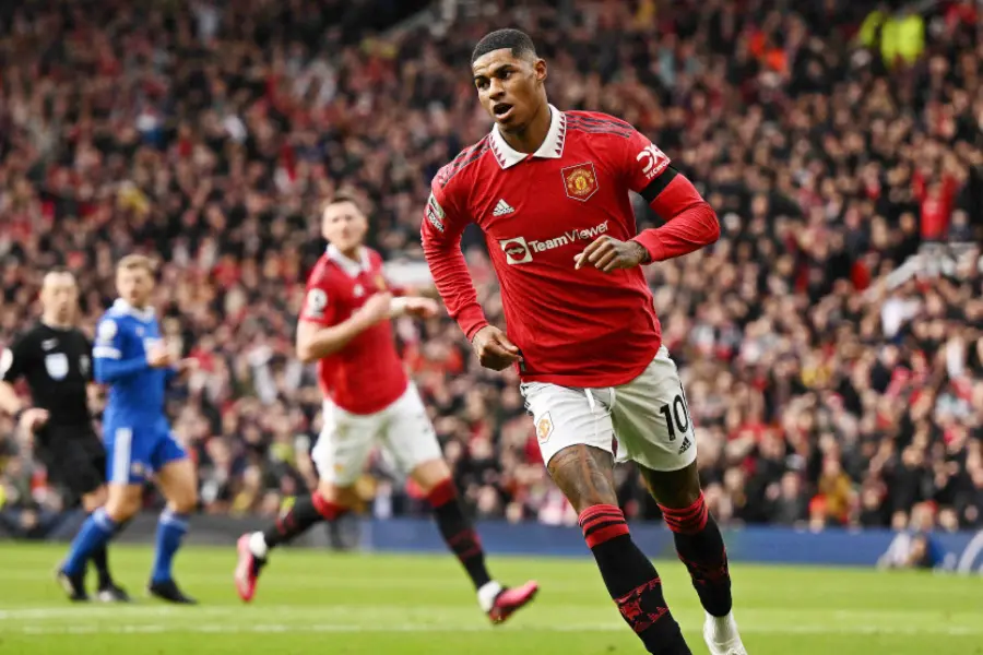 Rashford shines as Man Utd rout Leicester amid takeover race