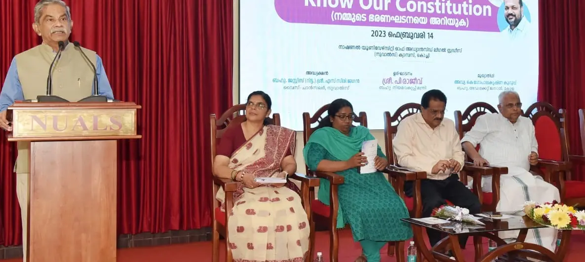 Advocate General K Gopalakrishna Kurup inaugurating the course | Photo: PRO/NUALS