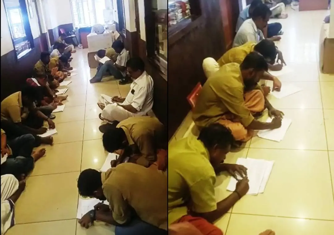 The bus drivers writing imposition
