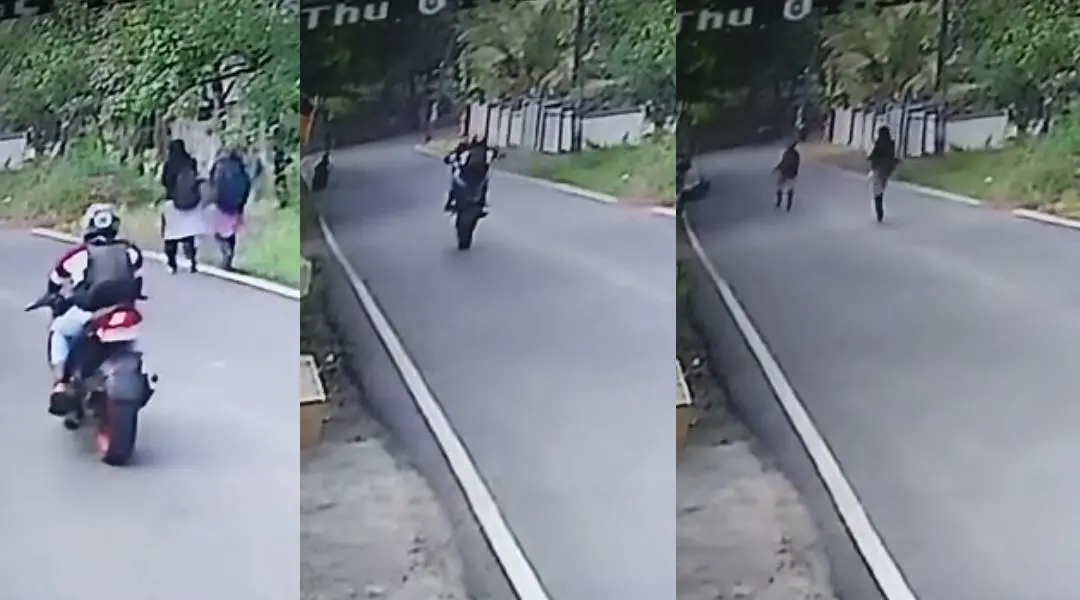 Visuals of the bike stunt | Photo: Screengrab
