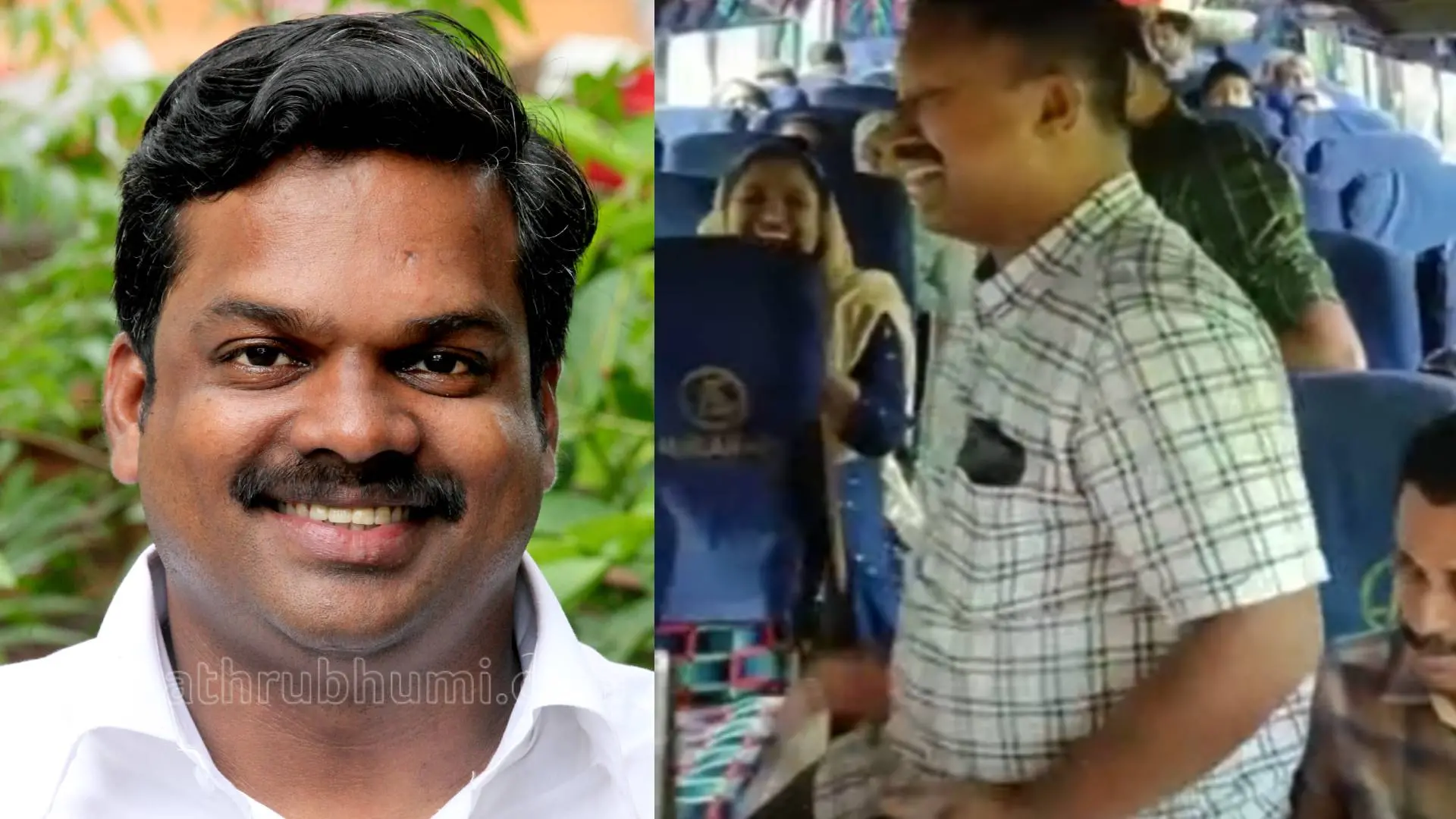 MLA KU Jenish Kumar, Visual from excursion | Photo: Mathrubhumi, Screengrab from Mathrubhumi News