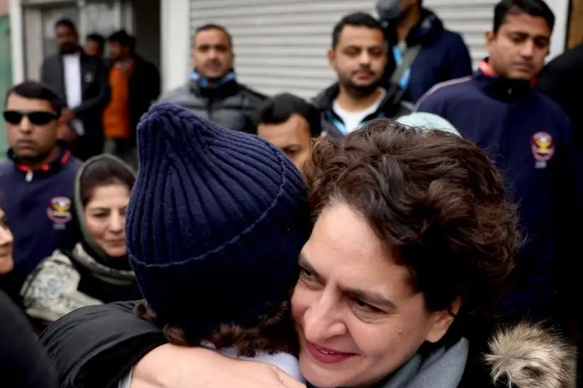 Priyanka Gandhi joins Rahul's Bharat Jodo Yatra in J&K