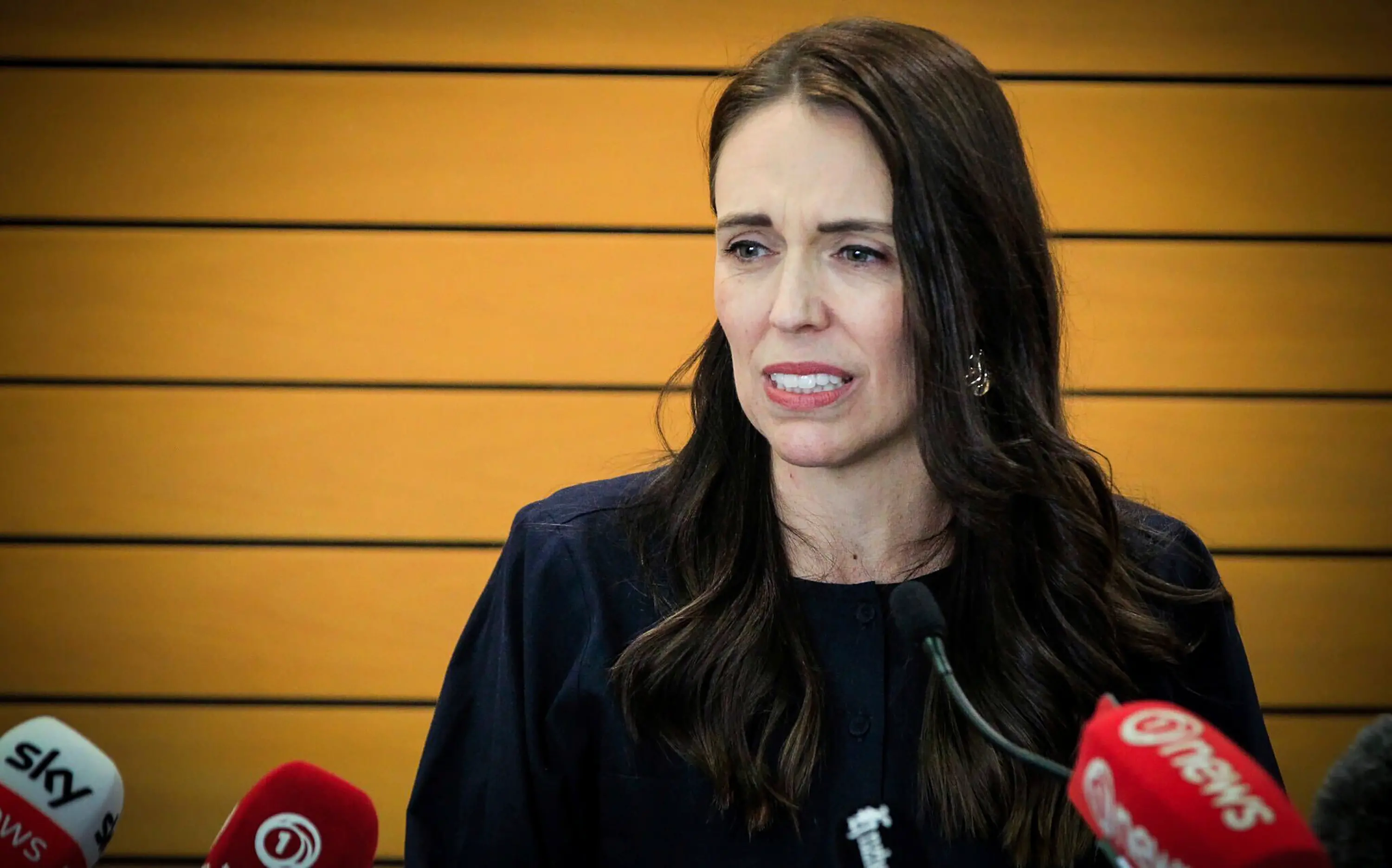 New Zealand Prime Minister Jacinda Ardern announces her resignation at a press conference in Napier | Photo: AP