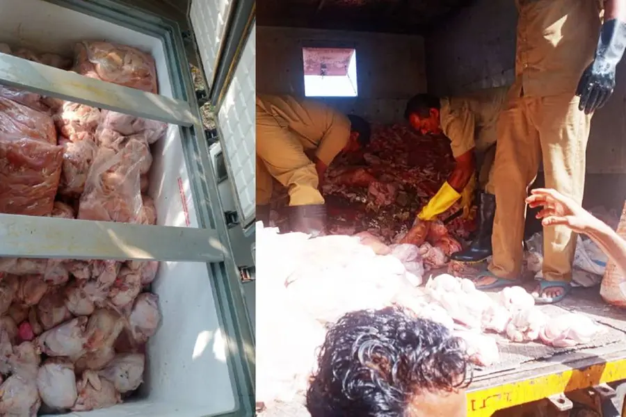 500 kg of stale meat stored to make Shawarma seized from Kalamassery
